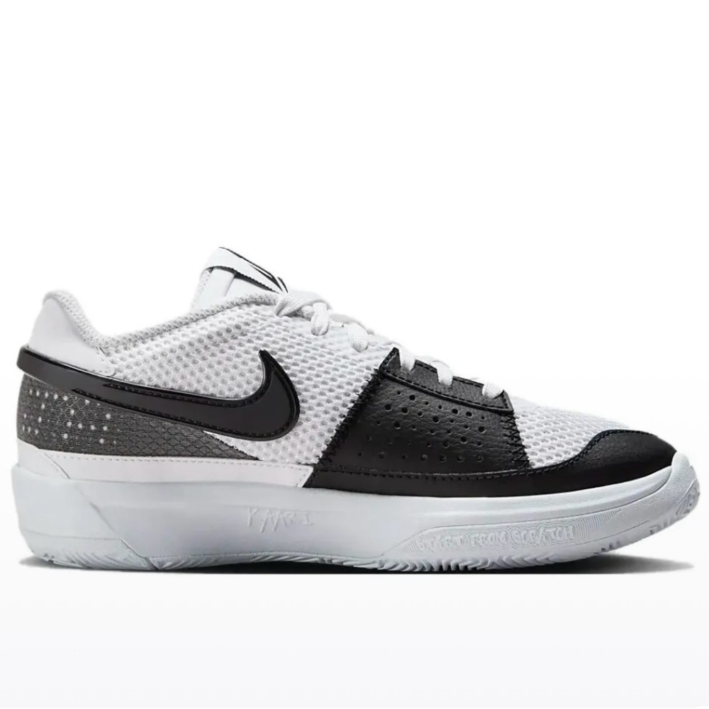 Nike Ja Morant 1 Scratch 2.0 White/Black Kids Basketball Shoes ( DX2294-102) - Picture 2 of 7